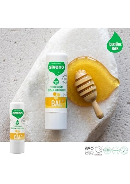 SIVENO%100 Doğal Dudak Koruyucu Bal Bitkisel Lipbalm Dudak Kremi Nemlendirici Parlatıcı Onarıcı 6 G modelleri