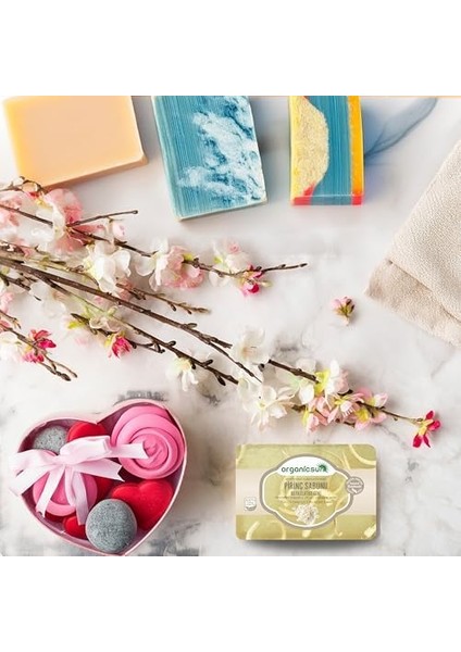 Organicsun Doğal Pirinç Sabunu 140 gr x 3 Adet Tüm Cilt Tipleri Için Beyazlatıcı Etkili modelleri