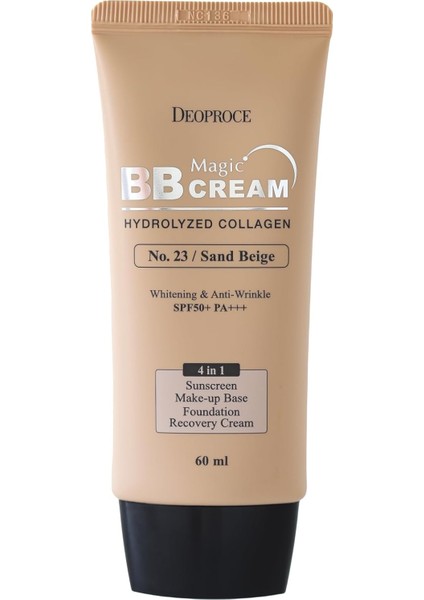 Deoproce Deniz Kolajeni Içeren Yoğun Kapatıcı Bb Krem SPF50 Pa No:23 60 Mililitre Magic Bb Cream fiyatları
