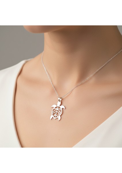 925 Ayar gümüş kolye kaplumbağa SM5156 modelleri