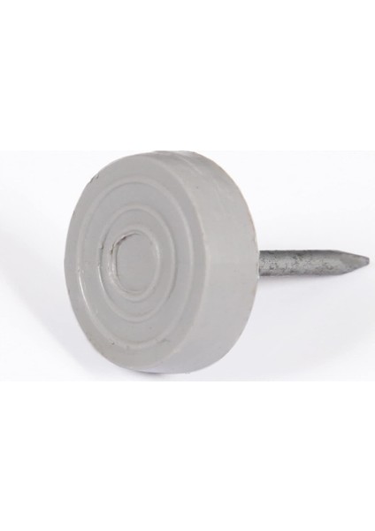 Çivili Masa Zemin Plastik Ayak Açık Gri 25'li 16 mm