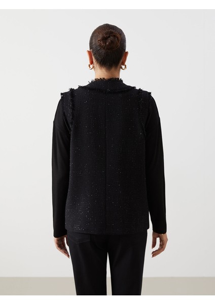 Yeni Sezon V Yaka Parlak Görünümlü Kadın Yelek fırsatları