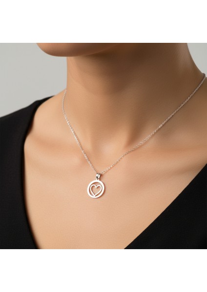 925 Ayar gümüş kolye Harf O SM6150 modelleri