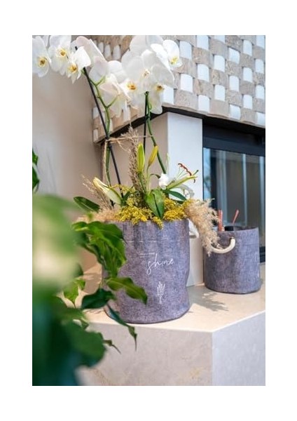 Keçe Kulplu Yuvarlak Düzenleyici Sepet - Çok Amaçlı Saklama Organizer Kutu Mini 103662 fiyatları