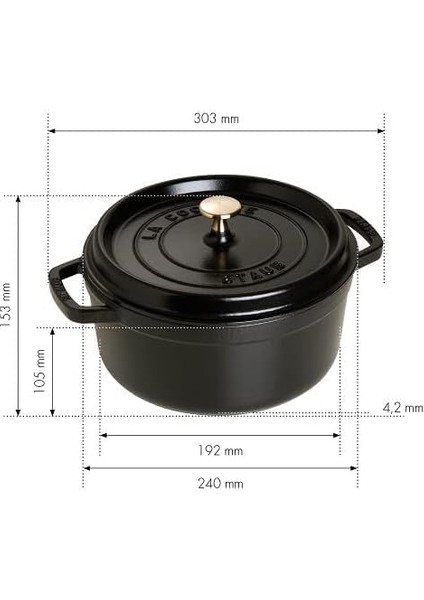 La Cocotte Döküm Tencere, Siyah,24 cm fiyatları