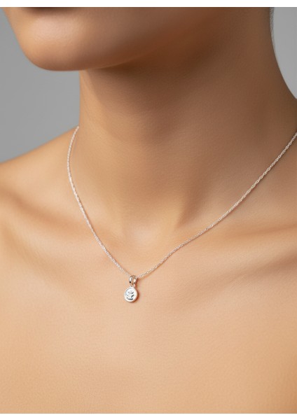 925 Ayar gümüş kolye Harf M SM6121 modelleri