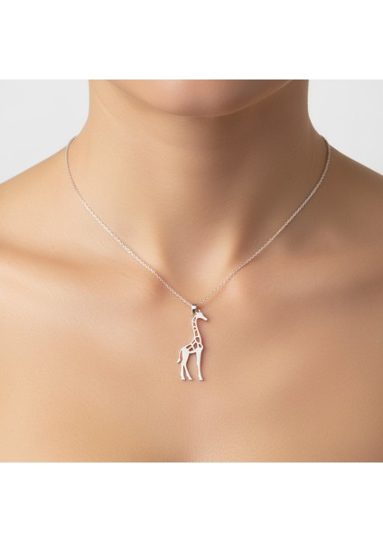 925 Ayar gümüş kolye zürafa SM7012 fırsatları