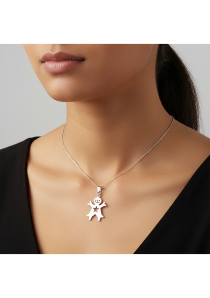 925 Ayar gümüş kolye kardan adam SM8081 fırsatları