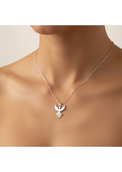 925 Ayar gümüş kolye anka kuşu SM7772 fırsatları