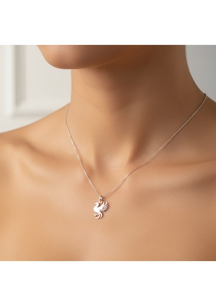 925 Ayar gümüş kolye anka kuşu SM7771 fırsatları