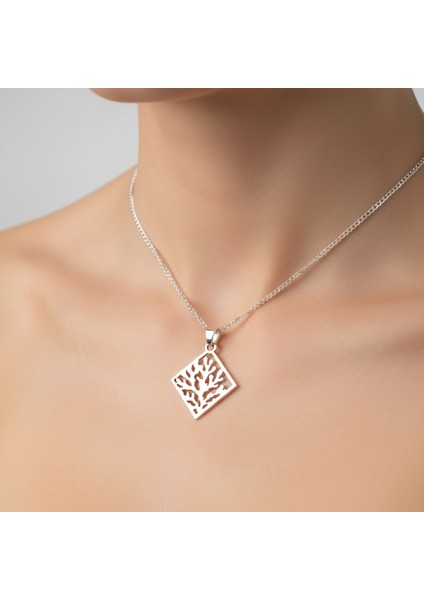 925 Ayar gümüş kolye mercan SM6560 fırsatları