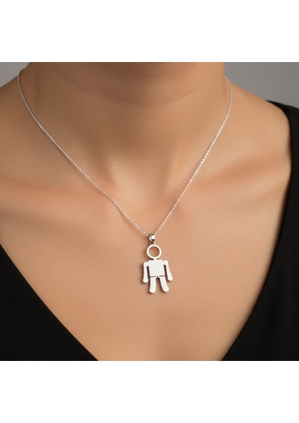 925 Ayar gümüş kolye robot SM6846 fırsatları