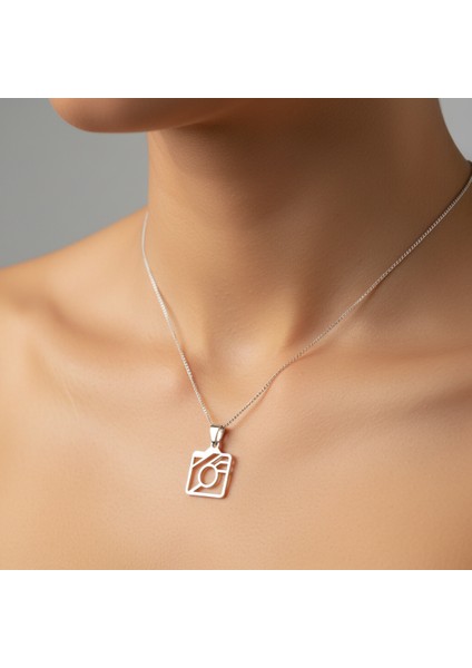 925 Ayar gümüş kolye kamera SM6843 fırsatları