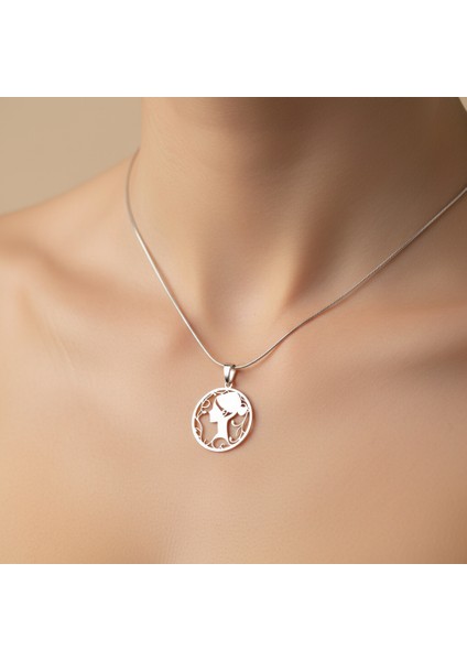 925 Ayar gümüş kolye kız SM7042 fırsatları