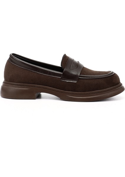 Kadın Kahve Nubuk DDZA83935790 Loafer Ayakkabı