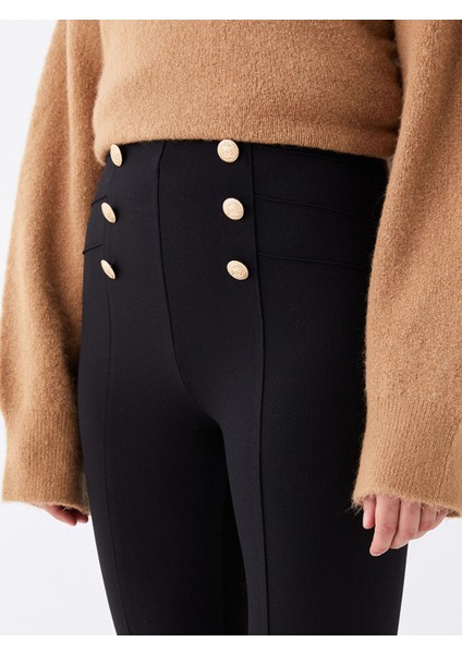 Yeni Sezon Beli Lastikli Kadın Tayt Pantolon modelleri