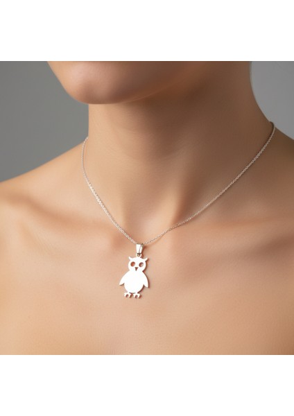 925 Ayar gümüş kolye baykuş SM7690 fırsatları