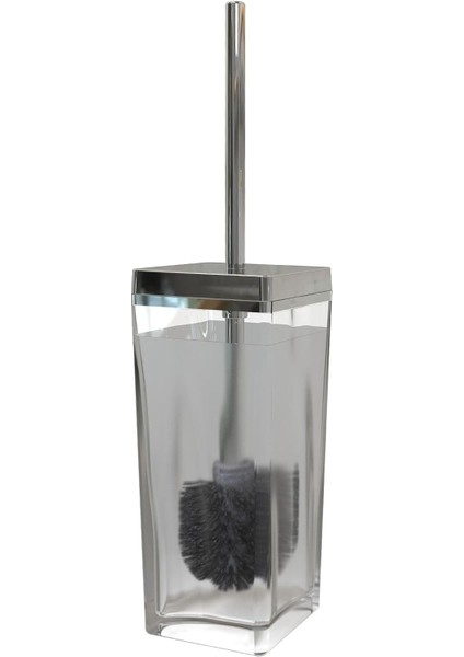 Biga Wc Fırça Şeffaf-Krom