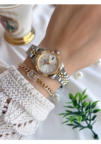 Rakamlı Kadran 3 Atm Suya Dayanıklı 2 Yıl Garantili Kadın Kol Saati+Bileklik KN047.XX3 fiyatları