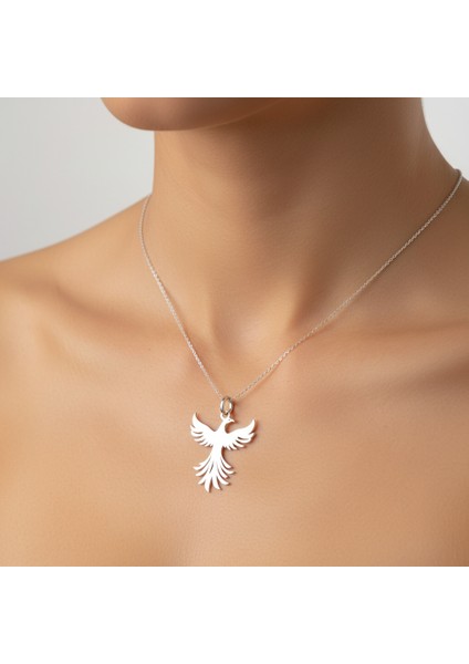 925 Ayar gümüş kolye anka kuşu SM7770 fırsatları