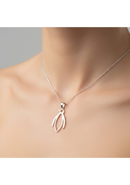 925 Ayar gümüş kolye penguen SM7712 fırsatları