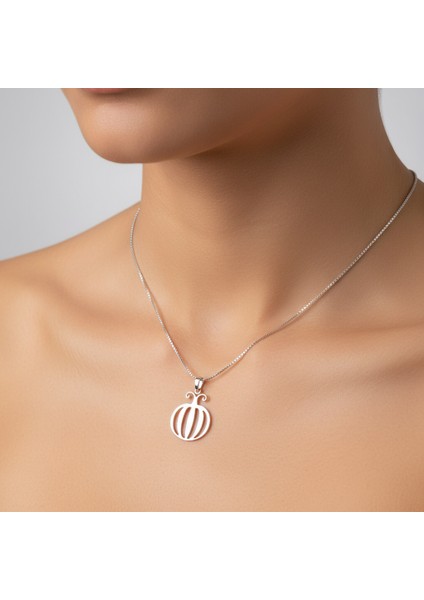 925 Ayar gümüş kolye bal kabağı SM7853 fırsatları