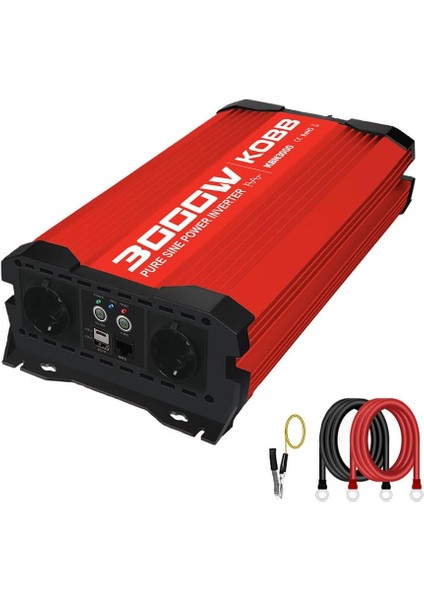 KBN3000 12V/220V 3000WATT Tam Sinüs Dönüştürücü Invertör