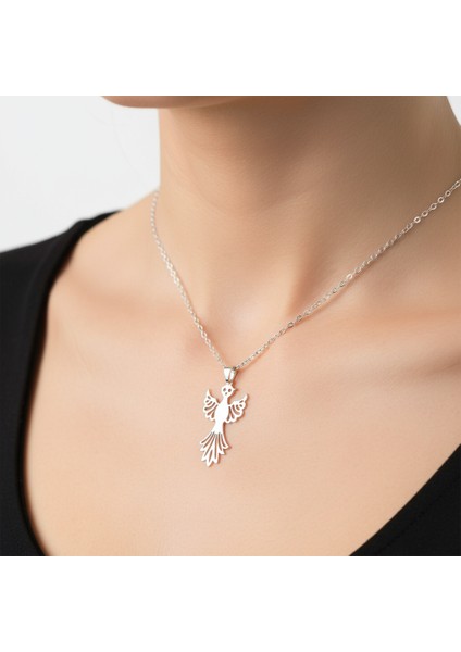 925 Ayar gümüş kolye anka kuşu SM7769 fırsatları