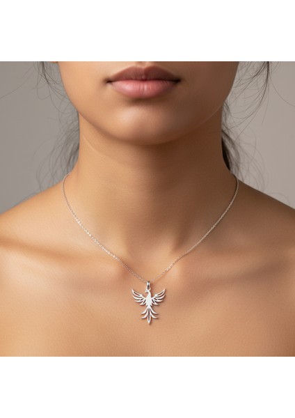 925 Ayar gümüş kolye anka kuşu SM7768 fırsatları