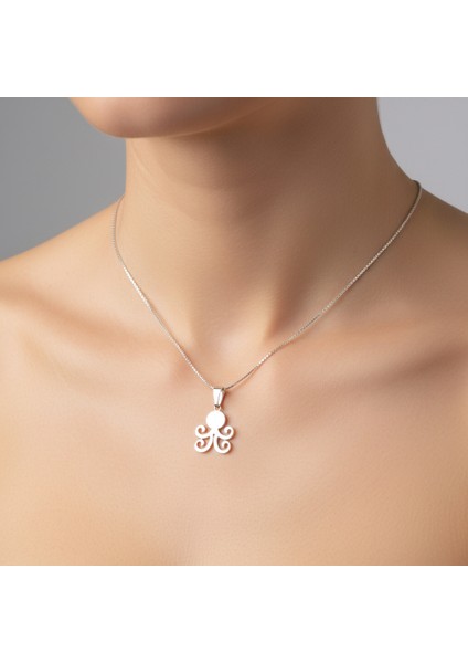 925 Ayar gümüş kolye ahtapot SM8730 fırsatları