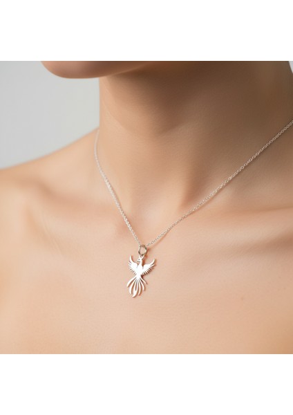 925 Ayar gümüş kolye anka kuşu SM7774 fırsatları