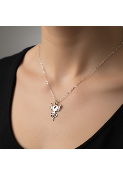 925 Ayar gümüş kolye anka kuşu SM7776 fırsatları