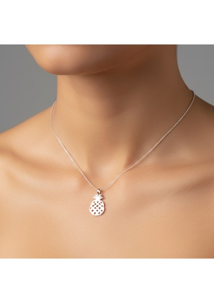 925 Ayar gümüş kolye ananas SM8715 fırsatları