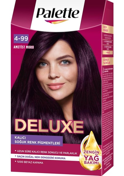 Palette Deluxe 4-99 Patlıcan Moru Saç Boyası