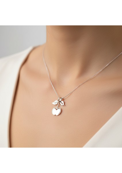 925 Ayar gümüş kolye kiraz SM8608 fırsatları