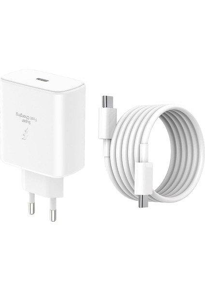 ® 45W Pd Hızlı Şarj Adaptörü + 100W Usb-C To Usb-C Kablo | Süper Hızlı Şarj | Type-C Şarj Aleti |, 15/16/17, Ipad, Macbook,, ile Uyumlu