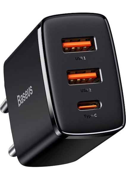 Compact 30W 2 USB + Type-C Çıkışlı Hızlı Şarj Başlığı CCXJ-E01