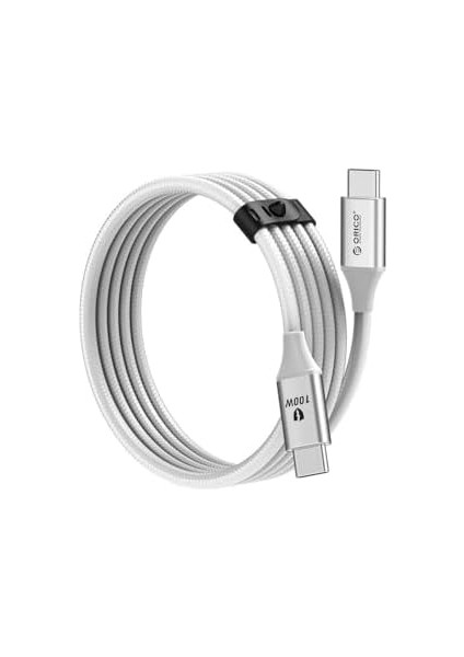 100W 5A Pd Type-C To Type-C Hızlı Şarj ve Kablosu Beyaz 1 Metre modelleri