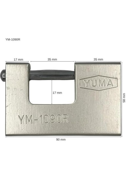 YM-1090R Kayar Asma Kilit 90MM fiyatları