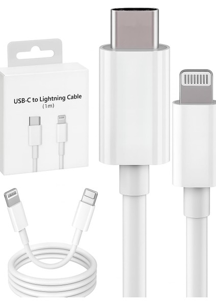 Tech 15 Pro Max 14 Pro Max 13 12 ve 11 x Xr Xs Ipad Tüm Pro Max Modelleri Ile Uyumlu Usb-C To 20W Pd Hızlı Şarj ve Kablosu