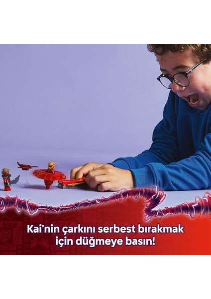 Kai’nin Ejderha Spinjitzu Topacı 71823-6 Yaş ve Üzeri Çocuklar Için 2 Minifigürü Içeren Yaratıcı Oyuncak Yapım Seti, Doğum Günü Hediyesi (54 Parça) modelleri