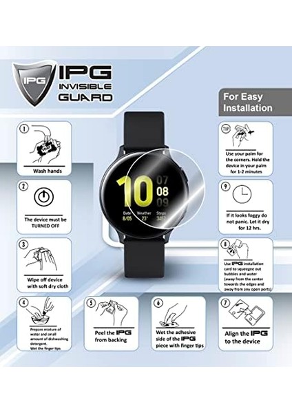 Venu® 4 (41MM) Akıllı Saat ile Uyumlu Ipg Hydrogel Ekran Koruyucu (2 Adet) modelleri