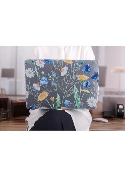 MacBook Uyumlu Air 13 Inç Kılıf Çiçek Desenli Mat Tpu Uv Baskı Ince Hafif Darbe Emici Sert Koruma A1369 A1466 Sarı modelleri