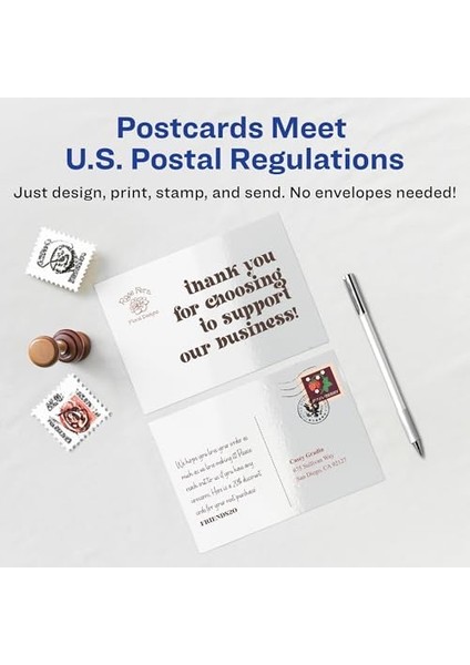 Yazdırılabilir Kartpostallar, 10,8 cm x 14 Cm, Parlak Beyaz, Mürekkep Püskürtmeli Yazıcılar Için 100 Boş Kartpostal (08383) modelleri