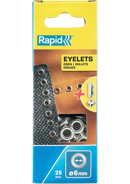 Halkalar 25 Adet Darbe Aleti Dahil, 6 Mm, 5000410