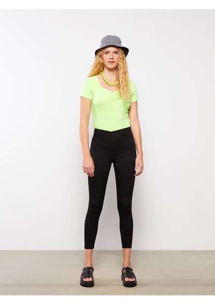 Yeni Sezon Yüksek Bel Jüpiter Süper Skinny Fit Kadın Jean Pantolon