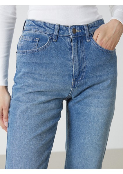 Yeni Sezon Straight Fit Kadın Jean Pantolon modelleri