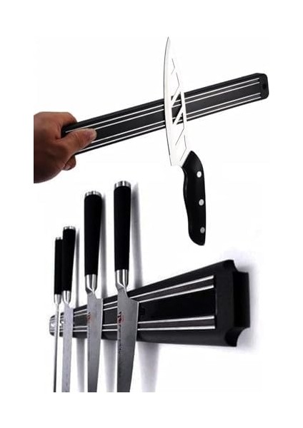 32 cm Şerit Bıçak Tutucu – Mutfak Duvar Askısı, Bıçak Organizeri,, Bıçak Düzenleyici Ray-Duvara Montajlı Askı-Bıçaklık modelleri