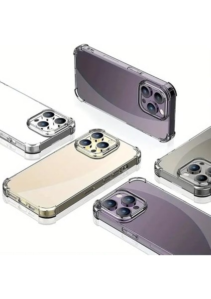16 Pro Max Uyumlu Kenar ve Darbe Korumalı Darbe Emici Şeffaf Silikon Tpu Clear Kılıf Transparent modelleri