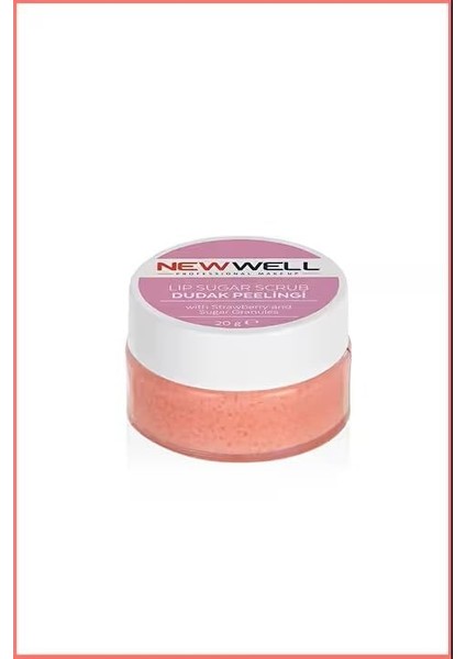 New Well Profesyonel Makyaj Yüz Bakım Temizleyici Peeling Dudak Çilek ve Şeker Granüller Tüm Cilt Gündüz ve Gece Kvz 20 1 fiyatları